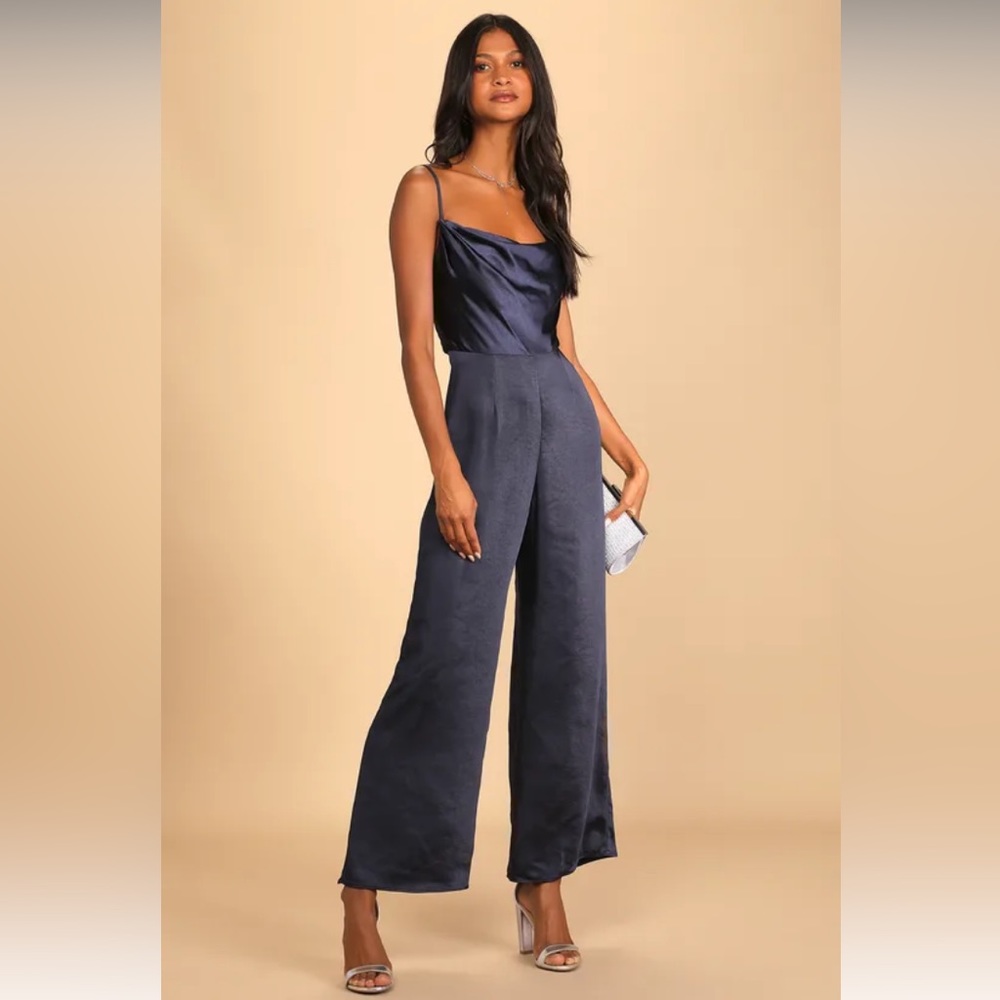 LUSH Satin Jumpsuit